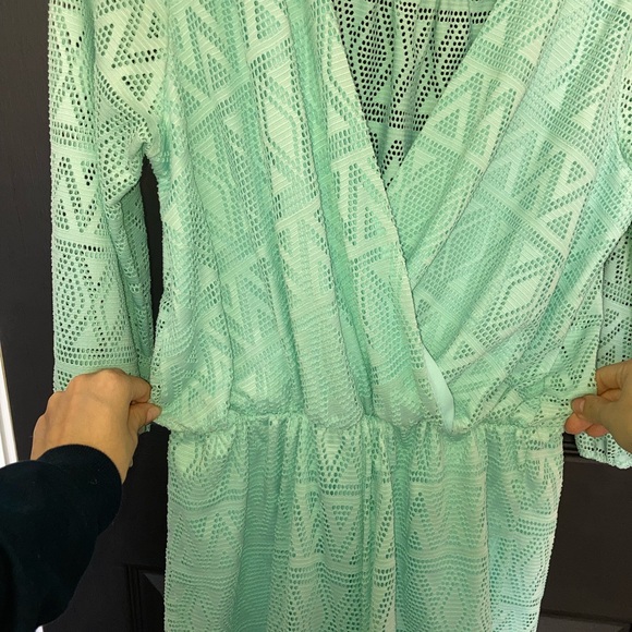 Brand Sage | Romper with shorts, mesh turquoise - Picture 3 of 7